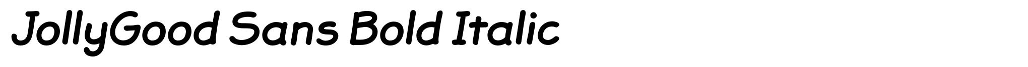 JollyGood Sans Bold Italic image